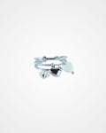 Layered Charms silver ring