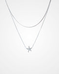 Noche Silver Layered Necklace