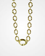 Oval Gold Statement