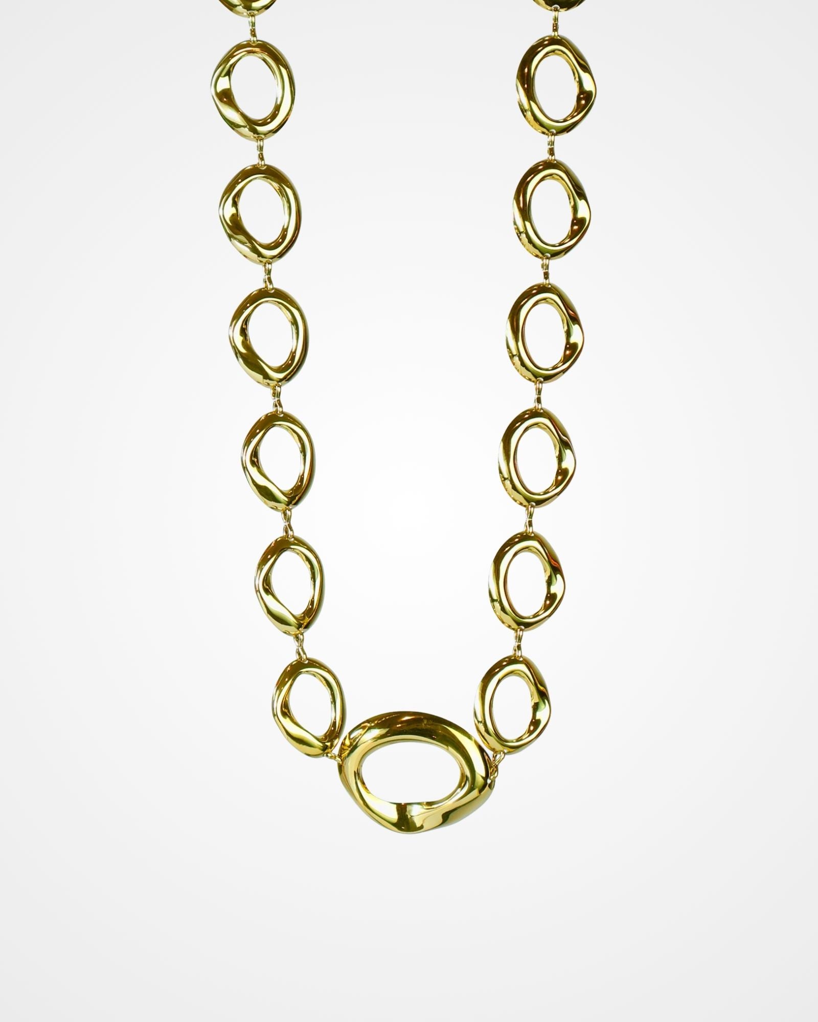 Oval Gold Statement