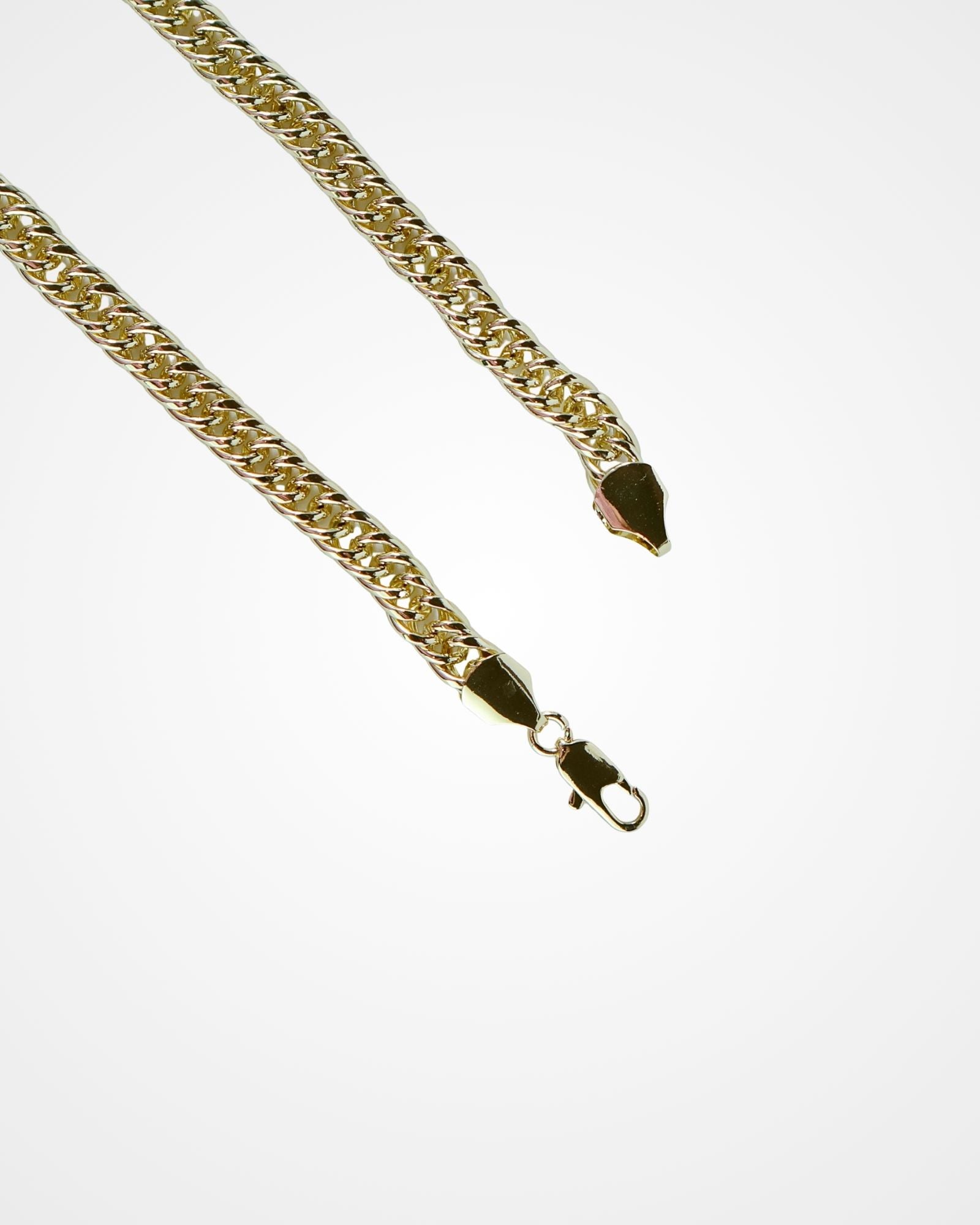 Cadena Barbada Doble Gold