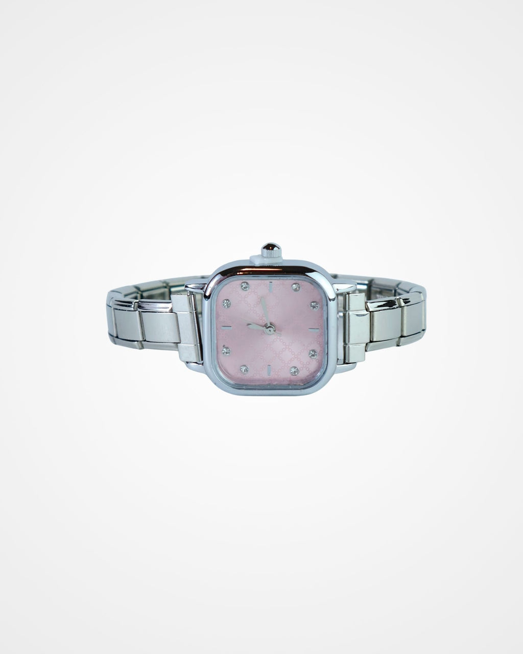 Reloj italiano Clasico Plata y Rosa