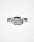 Reloj italiano Clasico Plata y Rosa