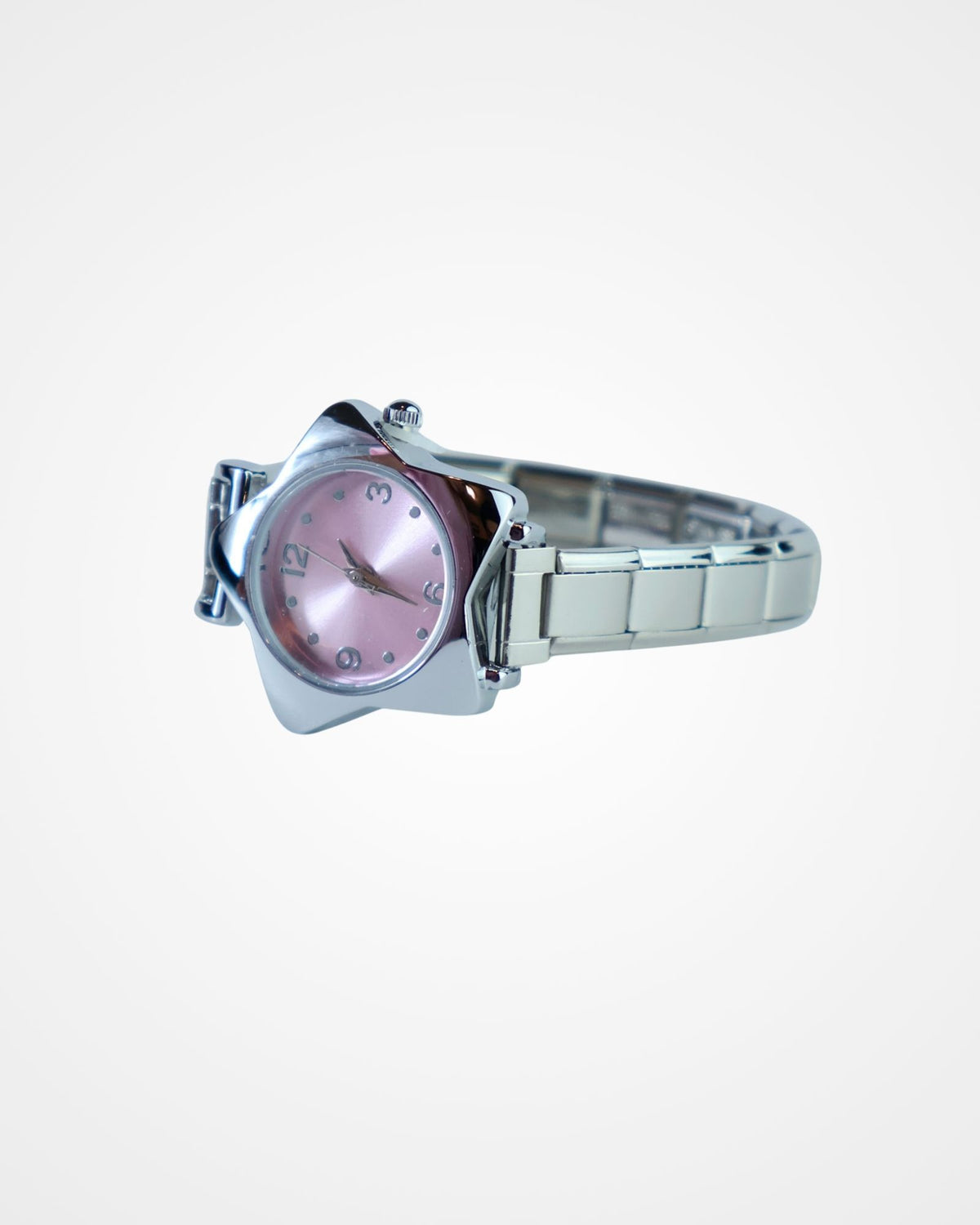 Reloj Italiano Estrella Plata y Rosa