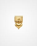 Charm Colgante Corazón Dorado