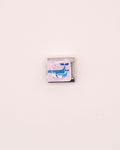 Charm Whale Mom de Acero Inoxidable plateado para Brazalete Italiano.