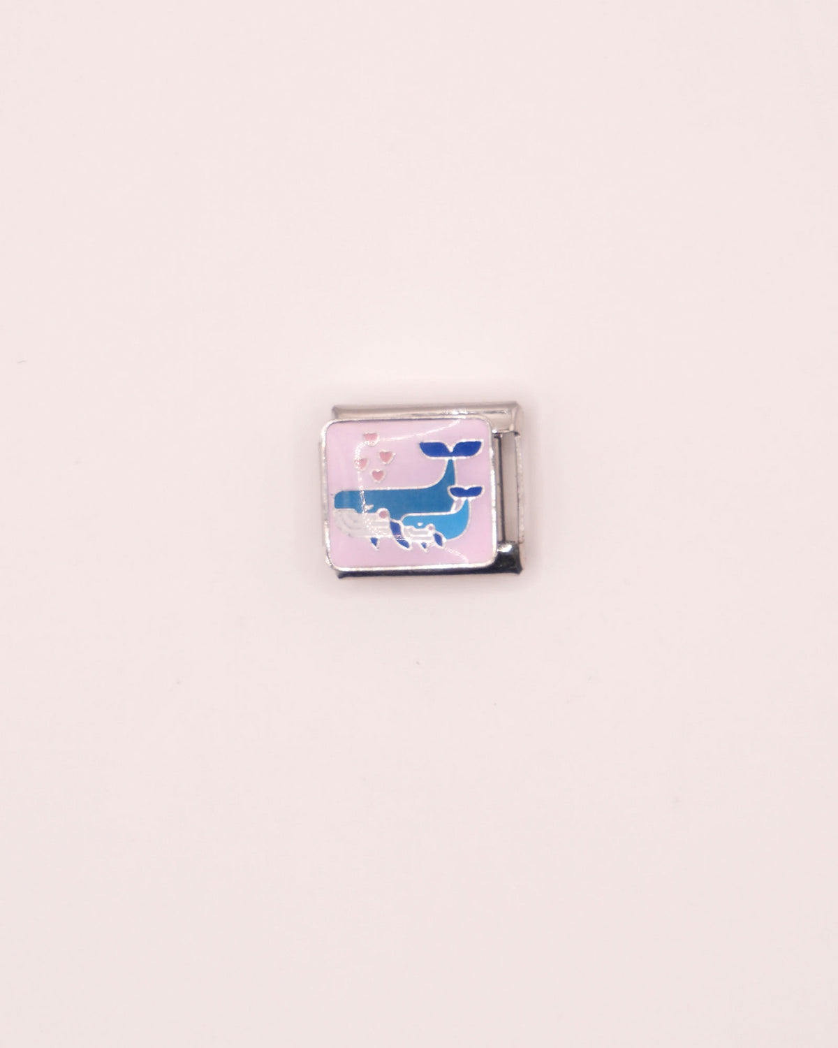Charm Whale Mom de Acero Inoxidable plateado para Brazalete Italiano.