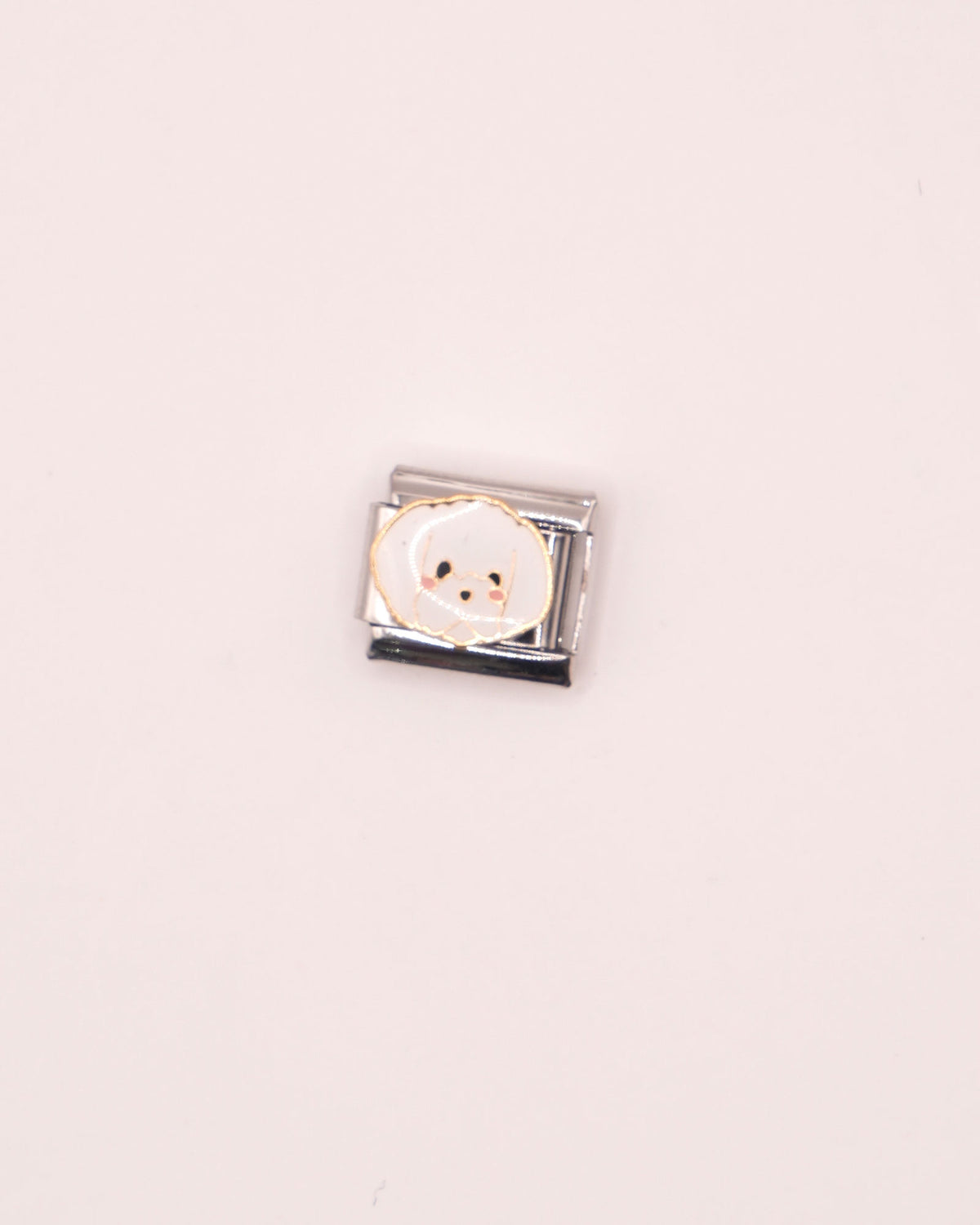 Charm Soffy de Acero Inoxidable plateado para Brazalete Italiano