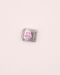 Charm Bunny de Acero Inoxidable plateado para Brazalete Italiano