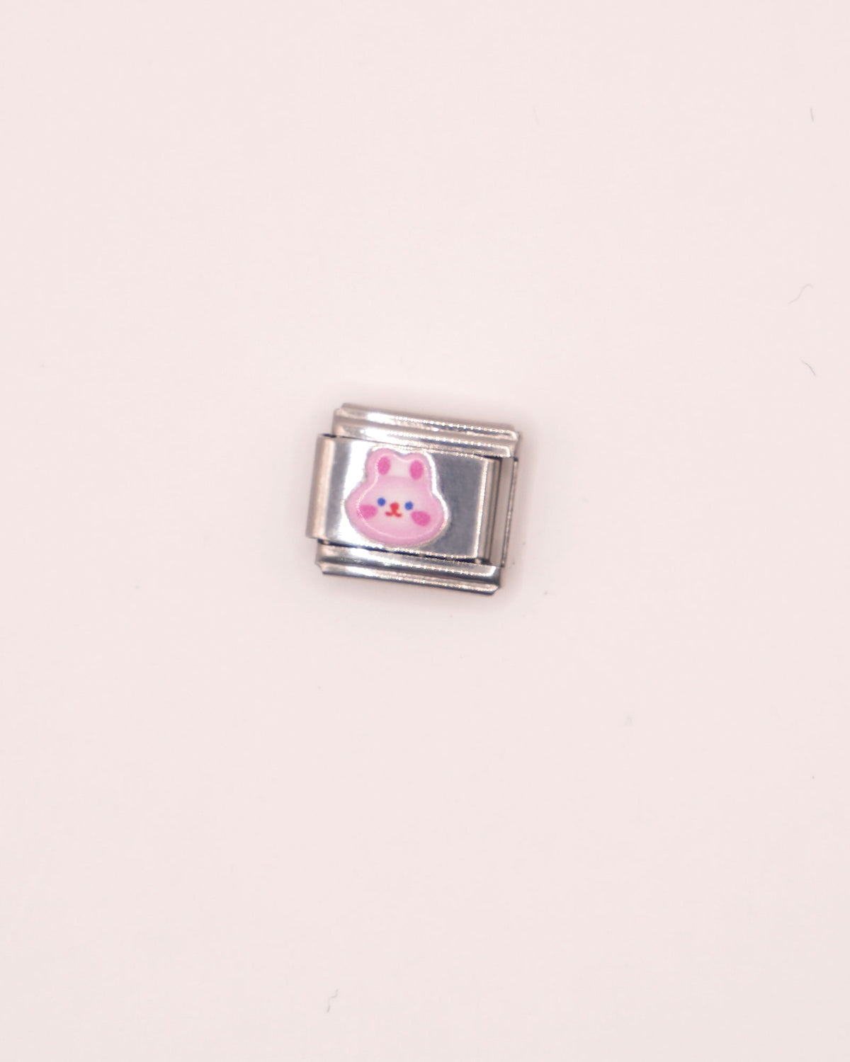 Charm Bunny de Acero Inoxidable plateado para Brazalete Italiano
