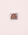 Charm Cocker Perrito de Acero Inoxidable plateado para Brazalete Italiano