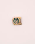 Charm Star Cafe de Acero Inoxidable dorado para Brazalete Italiano