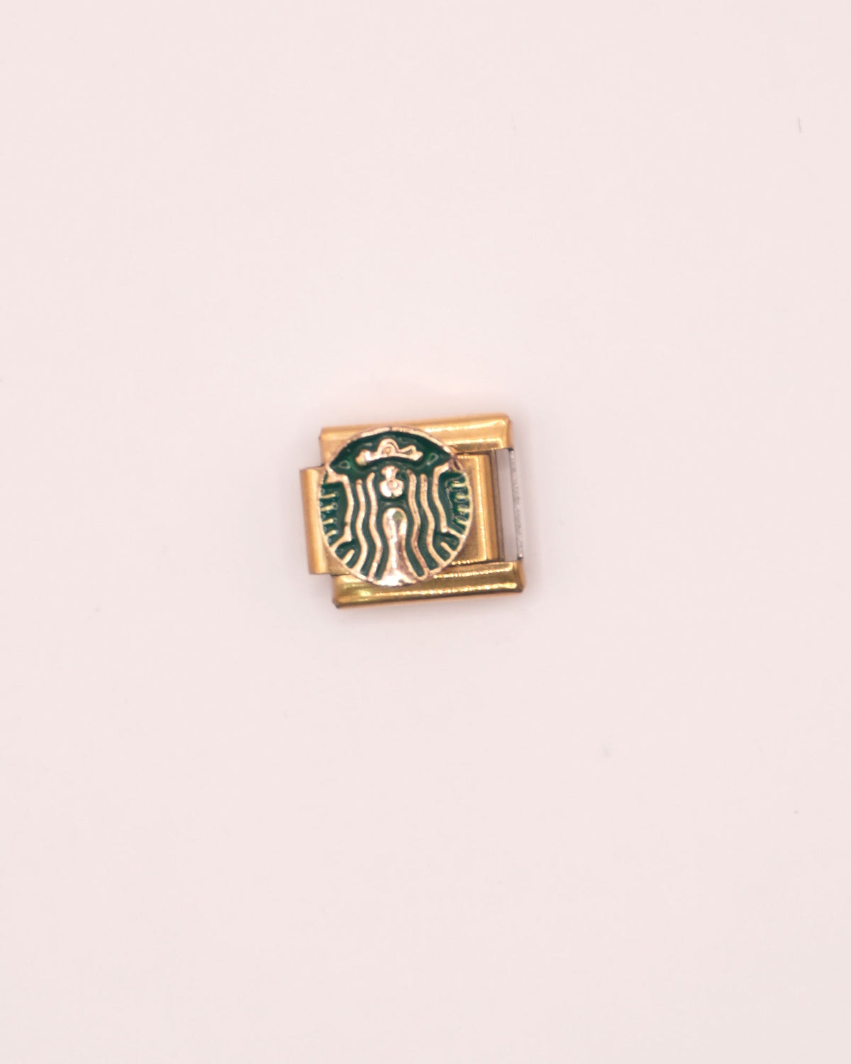 Charm Star Cafe de Acero Inoxidable dorado para Brazalete Italiano