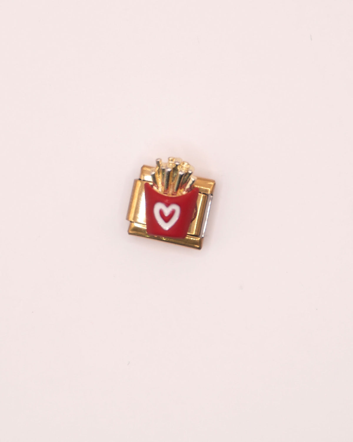 Charm Papitas de Acero Inoxidable dorado para Brazalete Italiano