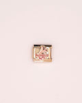Charm Bejeweled de Acero Inoxidable Dorado para Brazalete Italiano