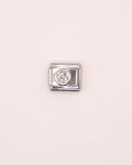 Charm Yin yang de Acero Inoxidable plateado para Brazalete Italiano