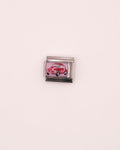 Charm Auto Clásico de Acero Inoxidable plateado para Brazalete Italiano