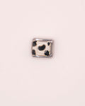Charm Dalmata de Acero Inoxidable plateado para Brazalete Italiano