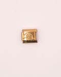 Charm Delfin de Acero Inoxidable dorado para Brazalete Italiano