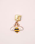 Charm Abejita Colgante de Acero Inoxidable Dorado para Brazalete Italiano