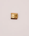 Charm Estrella en relieve de Acero Inoxidable dorado para Brazalete Italiano.