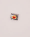 Charm Casita Corazón de Acero Inoxidable plateado para Brazalete Italiano.