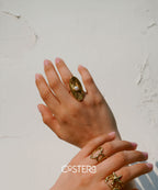Salted Gold ring